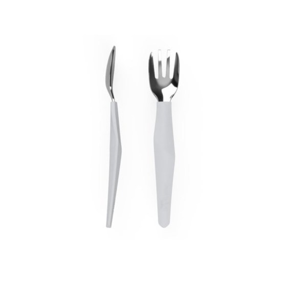 Everyday baby pribor za jelo od nehrdajuceg celika 2kom siva boja